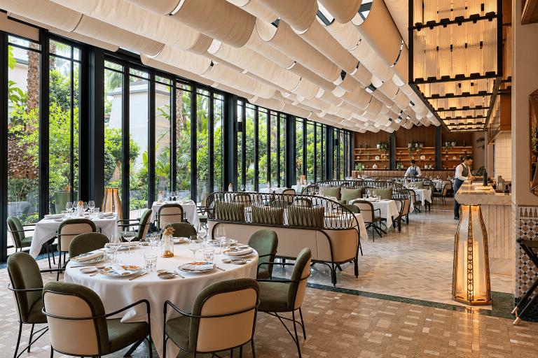 La Mamounia — Le restaurant ouvert sur les jardins